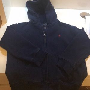 Preowned Ralph Lauren full zip hoodie. Boys 6